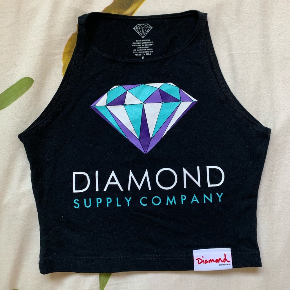 Diamond Supply Co. Cropped Tank Top